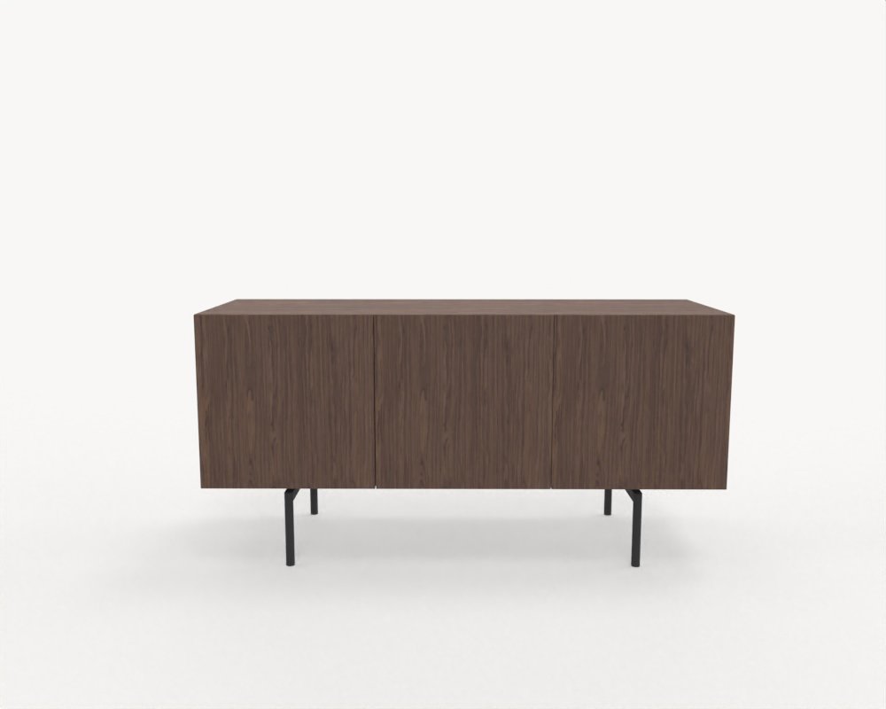 Huvudbild för Bloom sideboard, valnöt, metallben, Längd 150 cm