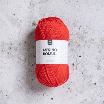 Huvudbild för Merino Bomull Fiery red