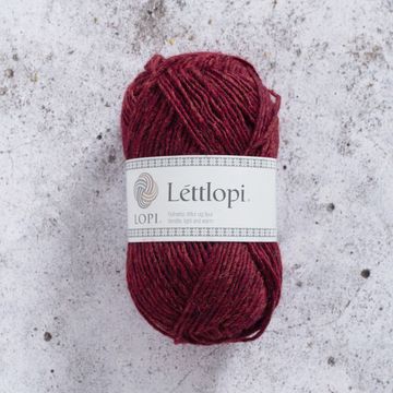 Huvudbild för Lettlopi Garnet red heather