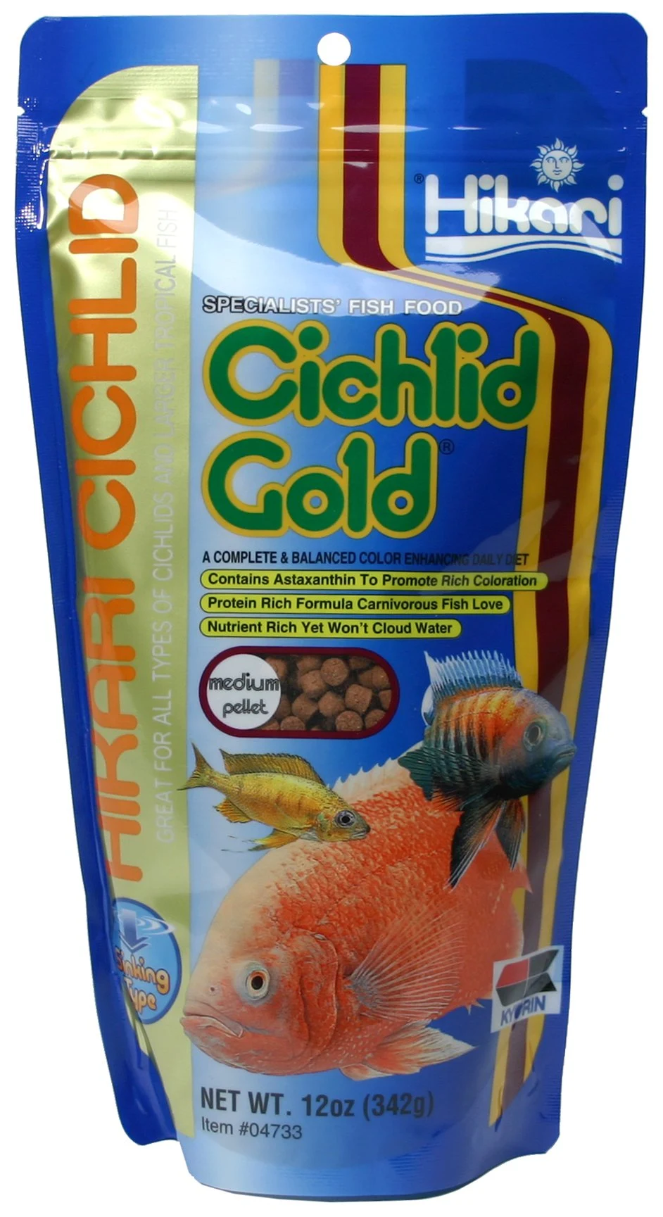 Huvudbild för Cichlid Gold Sinking M pellets 342g, Hikari