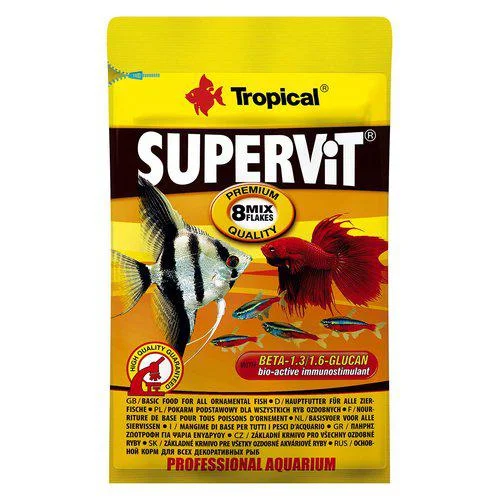 Huvudbild för Supervit flakes 12g Zippåse, Tropical