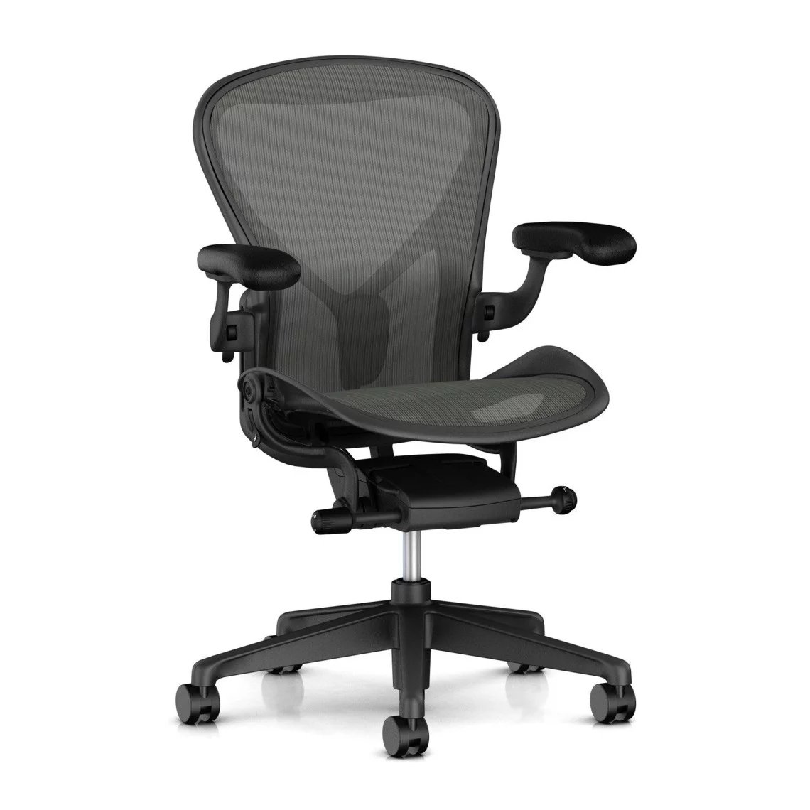 Huvudbild för Herman Miller Aeron, Svart, Fixed PostureFit svankstöd