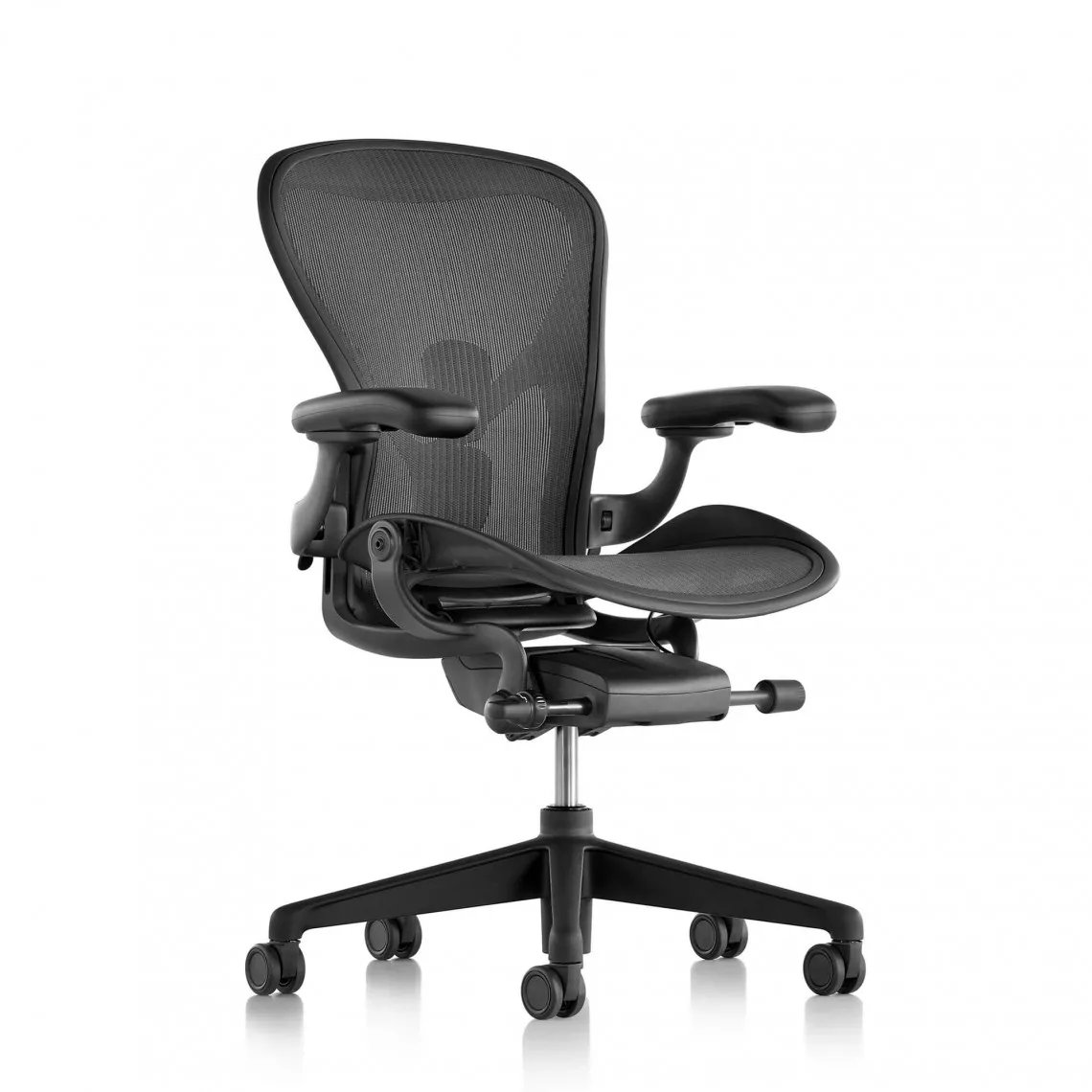 Huvudbild för Herman Miller Aeron, Graphite, justerbart PostureFit svankstöd